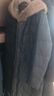 娜爾思（NAERSI）水貂毛領(lǐng)白鴨絨長(cháng)款綿羊皮羽絨服外套女冬新款 灰群青色 XL 曬單實(shí)拍圖