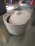 德明陶瓷燉盅瓦罐湯碗隔水小燉盅內膽蒸蛋粥燕窩食品級盅罐帶蓋 曬單實(shí)拍圖