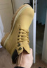 Tcellars馬丁靴男鞋秋冬新款英倫復古風(fēng)大黃靴厚底防滑戶(hù)外工裝靴子男士 楓葉黃【加絨】（卡半碼建議拍大一碼） 41 曬單實(shí)拍圖