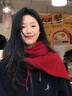 邦帛世女神節針織紅圍巾2026新款百搭時(shí)尚冬季防風(fēng)御寒保暖喜慶紅色圍脖 圍巾女【中國紅】 均碼 曬單實(shí)拍圖