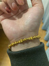 六福珠寶黃金手鏈手工拉絲葫蘆福滿(mǎn)傳家足金南瓜金珠手串 計價(jià) 約15.66克 曬單實(shí)拍圖