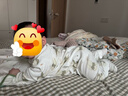 童泰嬰兒連體衣春秋季純棉初生寶寶長(cháng)袖哈衣兒童家居服內衣爬服 綠色小兔（偏開(kāi)款 40S綿柔抗菌） 90cm (建議18-24月身高80-92cm) 曬單實(shí)拍圖
