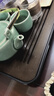 憶壺茶（YIHUTEA）茶盤(pán)托盤(pán)家用茶臺帶排水小型瀝水儲水實(shí)木功夫托盤(pán)泡茶具竹茶托 【爆款大號】茶盤(pán)36.5*24cm 曬單實(shí)拍圖