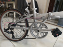 Jeep吉普折疊自行車(chē)男女超輕便攜城市折疊車(chē)輕快騎行星芒銀20英寸7速 曬單實(shí)拍圖