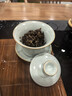 雅瓷汝窯三才蓋碗陶瓷功夫茶杯家用泡茶碗可養開(kāi)片禮盒裝汝瓷三合蓋碗 汝窯三合蓋碗 曬單實(shí)拍圖