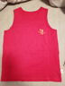 瑁恩·瑁愛(ài)（Mn·Mo）男女童純棉背心春秋內穿打底中大兒童小寶寶貼身棉毛背心 幸運樂(lè )園(中國紅) 男 150 建議身高約140cm 曬單實(shí)拍圖