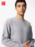優(yōu)衣庫男裝柔軟針織搖粒絨圓領(lǐng)套頭衫/長(cháng)袖T恤479791 03 灰色 L /175/100A 曬單實(shí)拍圖