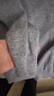 雅鹿【100%純羊毛】加厚羊毛衫女士冬季新款半高領(lǐng)毛衣純色百搭針織衫 淺灰色 XL 曬單實(shí)拍圖