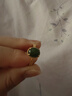 周六福新年禮物  金鑲玉戒指女足金和田碧玉沙面活口指環(huán)送女朋友 15號 曬單實(shí)拍圖