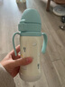 Grosmimi韓國進(jìn)口格羅咪咪嬰兒童保溫杯奶瓶吸管杯316不銹鋼學(xué)飲杯藍 曬單實(shí)拍圖