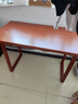 慕加胡桃色實(shí)木餐桌小戶(hù)型吃飯桌子家用客廳長(cháng)方形大板桌2025新款桌椅 【加粗實(shí)木腿】120*60*75cm 曬單實(shí)拍圖