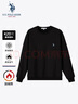 U.S. POLO ASSN.衛衣男秋季圓領(lǐng)潮流寬松長(cháng)袖T恤男士休閑上衣男裝 黑色 XL  曬單實(shí)拍圖
