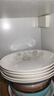 浩雅景德鎮陶瓷家用盤(pán)餐盤(pán)湯盤(pán)菜盤(pán)深盤(pán)飯盤(pán)可微波雅清8英寸飯盤(pán)4個(gè)裝 曬單實(shí)拍圖