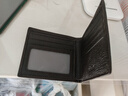 袋鼠錢(qián)包男士真皮短款2025新款商務(wù)頭層牛皮錢(qián)夾一體卡包薄款皮夾父親 燙印標-黑色 曬單實(shí)拍圖