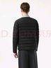 坦博爾羽絨服輕薄男短款無(wú)領(lǐng)春秋冬內恤內膽外套TA5330109A黑色L175 曬單實(shí)拍圖