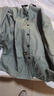 100%純棉高檔寬松版春秋新款襯衫男士休閑工裝襯衣純色長(cháng)袖外套 6928長(cháng)袖兩件裝】灰綠色+卡其色 3XL （160-180斤） 曬單實(shí)拍圖