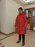 金羽杰冬季加厚羽絨服女中長(cháng)款防風(fēng)保暖新年大紅色輕暖面包服Y23606272 曬單實(shí)拍圖