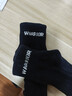 回力襪子男士100%純棉7A抗菌防臭中筒襪運動(dòng)吸汗透氣休閑男襪短筒襪 黑色 【純棉防臭】 3雙 曬單實(shí)拍圖
