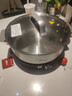 美的（Midea）電火鍋家用全鋼0涂層5-8人 6.5L超薄火鍋專(zhuān)用鍋304不銹鋼電煮鍋多人涮燉煮多功能料理鍋 6.5L MC-HGS30G1 0涂層全鋼丨3分45秒超薄速沸 曬單實(shí)拍圖