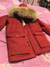 杰克·瓊斯（JACK&JONES）男裝冬季派克羽絨服抽繩連帽毛領(lǐng)可拆卸寬松純色外套225412065 F15酒紅色 S （170） 曬單實(shí)拍圖