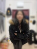 圣保美冬季新款大毛領(lǐng)羽絨棉服女小個(gè)子加厚保暖棉襖短款外套韓版面包服 黑色 M 碼 曬單實(shí)拍圖