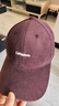 CACUSS帽子女棒球帽秋冬潮流百搭顯臉小硬頂大頭圍休閑鴨舌帽男 醬紫色 曬單實(shí)拍圖