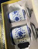 富玉景德鎮水杯青花玲瓏茶杯高檔茶具帶蓋泡茶杯禮物老板杯會(huì )客 國色靈韻對杯（禮盒包裝）400ml 曬單實(shí)拍圖
