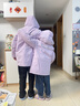 雪中飛（SNOWFLYING）兒童羽絨服男女童冬季新款大口袋御寒加厚保暖中大童裝淺紫色130 曬單實(shí)拍圖