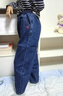M.Latin/馬拉丁童裝褲子24秋裝新款女大童牛仔長(cháng)褲 牛仔藍 130cm 曬單實(shí)拍圖