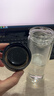 希樂(lè )雙層玻璃杯男款家用泡茶杯加厚隔熱便攜杯子大容量辦公室水杯 【雙層玻璃】黑色380ml 曬單實(shí)拍圖