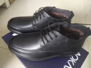 奧康（Aokang）休閑商務(wù)加絨保暖棉鞋簡(jiǎn)約舒適皮鞋103021037黑色42碼 曬單實(shí)拍圖