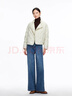 VEROMODA羽絨服季新款90白鴨絨短款寬松按扣羽絨325423011 流銀綠色 XS 曬單實(shí)拍圖