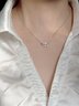 APM Monaco楊紫同款銀白色鎖骨鏈高級時(shí)尚豬鼻子項鏈飾品毛衣鏈新年禮物 曬單實(shí)拍圖