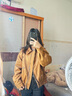 香影【夾棉】巴恩風(fēng)咖色外套女2026春裝新款翻領(lǐng)絨面短款夾克上衣 咖色 S 155/80A/85-95斤 曬單實(shí)拍圖