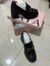 他她（TATA）情書(shū)女鞋2026春新款黑色樂(lè )福鞋厚底英倫風(fēng)小皮鞋7ZG29AA6 黑色 37 曬單實(shí)拍圖