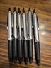 百樂(lè )（PILOT）【熱門(mén)商品】BXRT-V5按動(dòng)針管簽字筆中性筆開(kāi)拓王簽字筆彩色水筆 0.5考試財務(wù)筆 黑色6支裝 曬單實(shí)拍圖