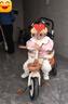 活石兒童三輪車(chē)腳踏車(chē)寶寶手推車(chē)嬰兒遛娃神器滑行免充氣1-6歲自行車(chē) 1車(chē)4用鈦空輪 +贈收納包 +海綿推手 61六一兒童節禮物旋轉座椅+可推 曬單實(shí)拍圖