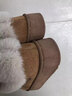 紅豆包跟棉拖鞋女士冬季外穿居家室內加毛絨保暖厚底防滑防水勃肯棉鞋 卡其 38-39 【內長(cháng)24cm】 曬單實(shí)拍圖
