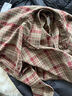UR2026春季新款男裝琥珀流光風(fēng)格紋超寬松開(kāi)襟襯衫UMF250095 紅棕格子 M 曬單實(shí)拍圖