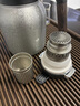 宜樂(lè )舒【日本品牌】純鈦燜茶壺茶水分離大容量悶泡顯溫養生壺長(cháng)效保溫壺 皓月銀-1500ml 曬單實(shí)拍圖