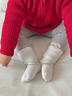 成長(cháng)寄寶寶襪子秋薄款A類(lèi)兒童純棉無(wú)骨白襪男寶白色棉襪嬰兒中筒襪女童 曬單實(shí)拍圖