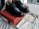 THOM WILLS男士皮鞋內增高男鞋布洛克皮鞋男休閑英倫雕花商務(wù)正裝德比鞋冬季 黑色小牛D1981 39 /6.5碼 曬單實(shí)拍圖
