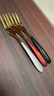 美廚（MAXCOOK）304不銹鋼水果叉 甜品叉月餅叉 彩色4件套 MCGC3660 曬單實(shí)拍圖