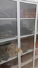 多功能廚房置物架落地多層家用收納柜子微波爐收納架碗儲物柜櫥柜 對開(kāi)門(mén)4層600*420*1100白色 曬單實(shí)拍圖