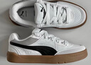 彪馬（PUMA）【面包鞋】復古滑板鞋男女新款冬季休閑板鞋PARK400497 白-黑色-灰色-01 40 曬單實(shí)拍圖
