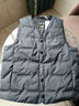 恒源祥男士V領(lǐng)90白鴨絨羽絨背心馬甲男2025新款秋冬保暖貼身坎肩防寒服 8612款灰色 L 175 推薦120-140斤 曬單實(shí)拍圖