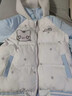 可愛(ài)萌妹卡通貓咪可拆卸連帽棉服外套女加厚保暖外套 藍色【升級立體夾棉保暖款】 M 曬單實(shí)拍圖