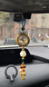 齊選鹿汽車(chē)掛件高檔香薰掛飾車(chē)載一路平安香水吊墜后視鏡平安符裝飾品 香水鹿平安財運福短款 曬單實(shí)拍圖