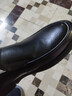 奧康（Aokang）官方春秋季流行商務(wù)休閑皮鞋男士舒適百搭一腳蹬鞋子男黑42碼 曬單實(shí)拍圖