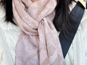 繡娘絲綢100%桑蠶絲真絲絨女士圍脖圍巾禮盒秋冬季送女生媽媽生日新年禮物 曬單實(shí)拍圖